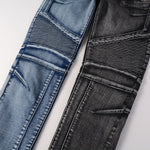Load image into Gallery viewer, Todroki Cobalt Splice – two-tone ribbed knee panels