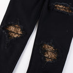 Load image into Gallery viewer, Todroki Amber Prowl – knee damage with animal print backing