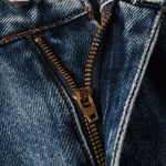 Load image into Gallery viewer, Todroki Tide Blue – zip and fly detail