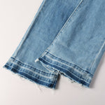 Load image into Gallery viewer, Todroki Frost Ridge – raw frayed hem detail