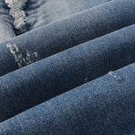 Load image into Gallery viewer, Todroki Fray Current – denim fabric