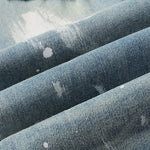 Load image into Gallery viewer, Todroki Bleach Grain – denim fabric