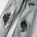 Load image into Gallery viewer, Todroki Basalt Trace – knee patch repair detail