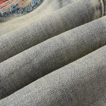 Load image into Gallery viewer, Todroki Nomad Mosaic – denim fabric close-up