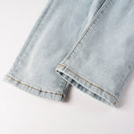 Load image into Gallery viewer, Todroki Slim-Fit White Rhinestone – Todroki Denim (7)