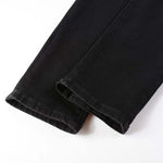 Load image into Gallery viewer, Todroki Slim-Fit Black Rhinestone – Todroki Denim (6)