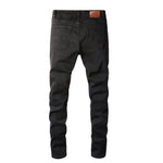 Load image into Gallery viewer, Todroki Slim-Fit Black Rhinestone – Todroki Denim (2)
