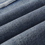 Load image into Gallery viewer, Todroki Cobalt Splice – denim fabric close-up