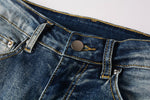 Load image into Gallery viewer, Todroki Cyan Lattice – waistband and button