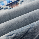 Load image into Gallery viewer, Todroki Thread Vein – denim fabric close-up