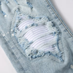 Load image into Gallery viewer, Todroki Winter Spill – white rib-backed knee destruction