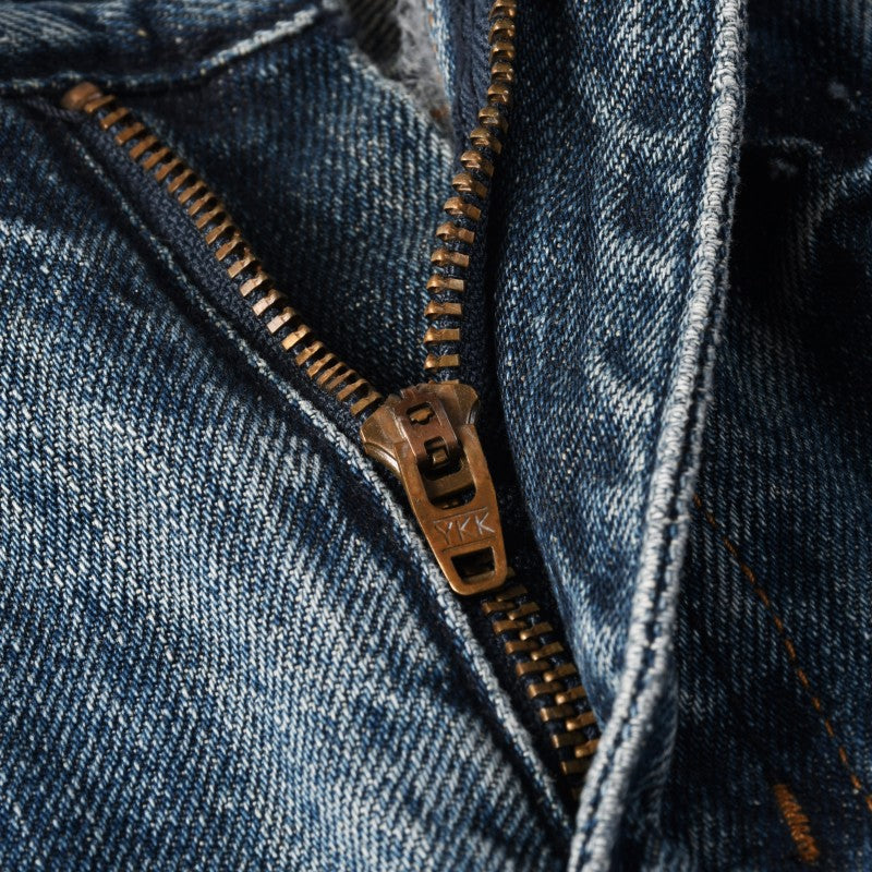 Todroki Salt Blue – zip and fly detail