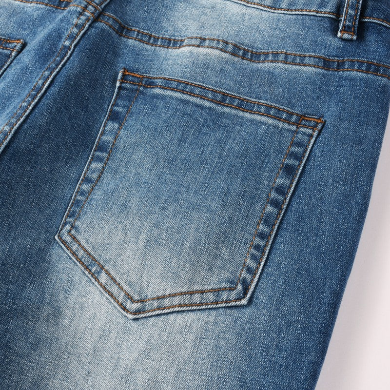 Todroki Blue Crease – back pocket detail