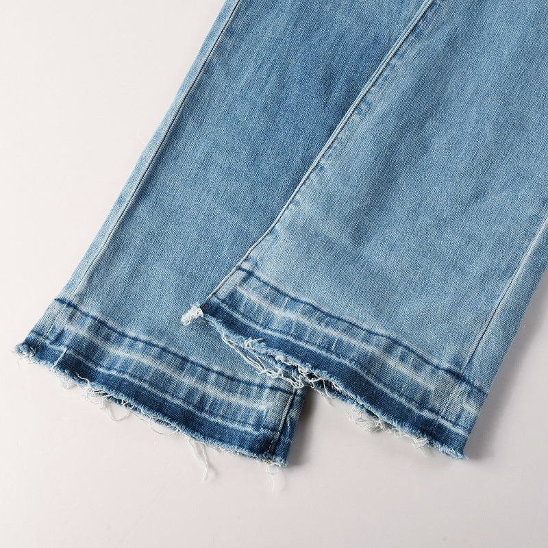Todroki Frost Ridge – raw frayed hem detail
