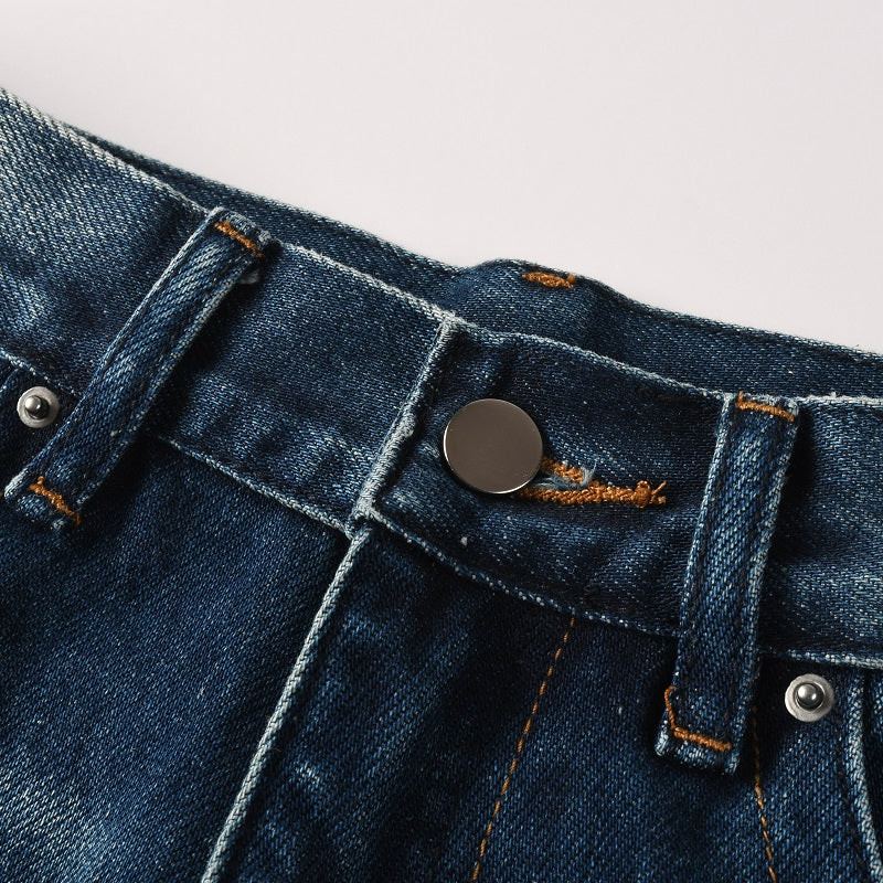 Todroki Storm Wash – waistband and button detail