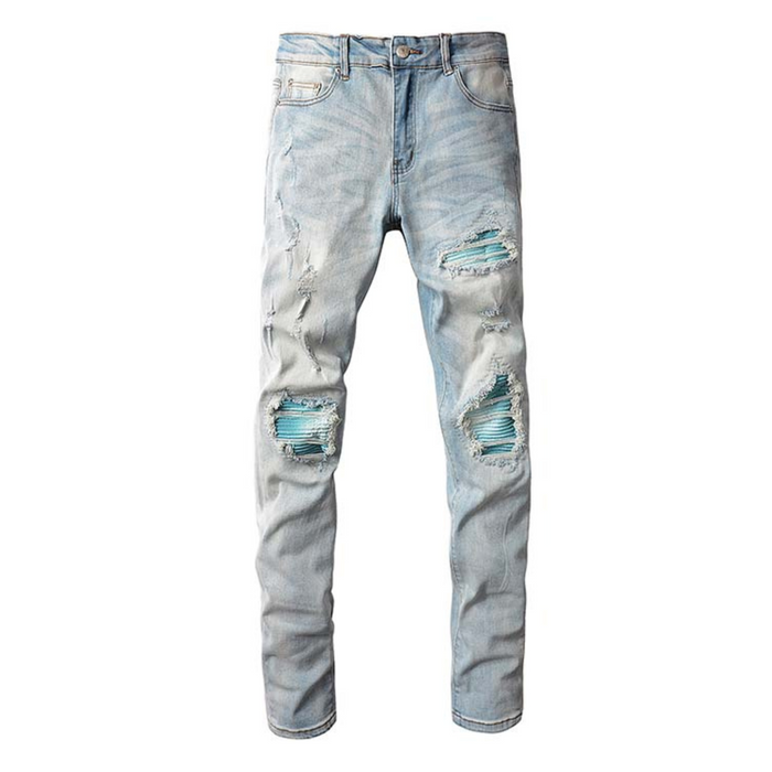 Todroki Slim-Fit Light Blue Faded – Todroki Denim