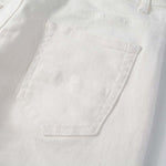 Load image into Gallery viewer, Todroki Frost White Rhinestone slim-fit white denim (4)