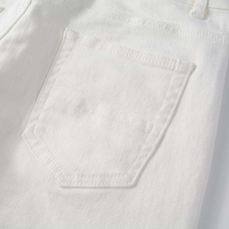Todroki Frost White Rhinestone slim-fit white denim (4)