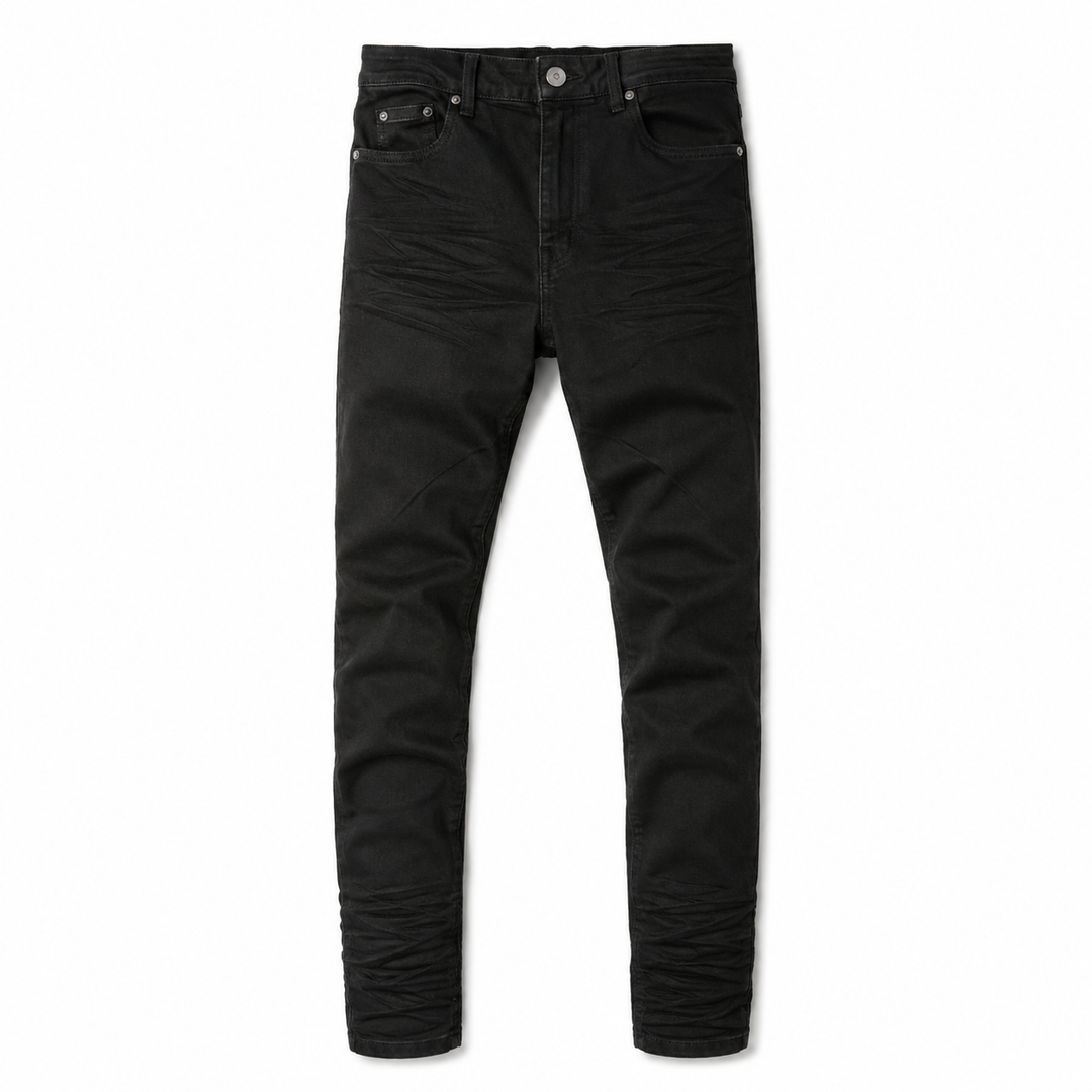 Todroki Slim-Fit Black Basic – Todroki Denim