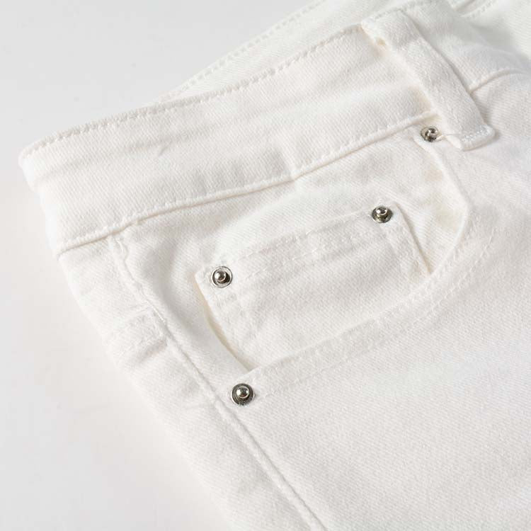 Todroki Frost White Rhinestone slim-fit white denim (3)