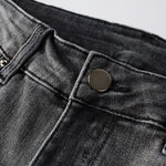 Load image into Gallery viewer, Todroki Smoke Ravel – waistband and button detail