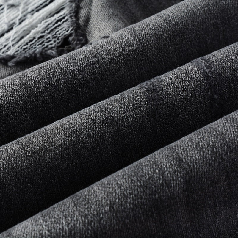 Todroki Smoke Ravel – denim fabric close-up
