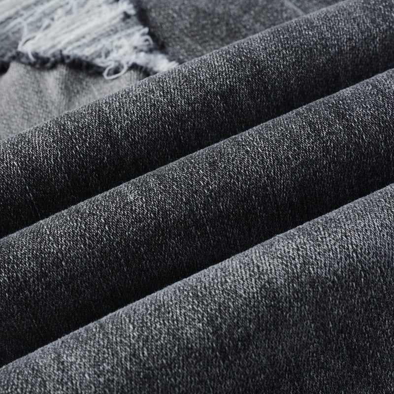 Todroki Cinder Glint – denim fabric close-up