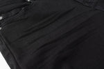 Load image into Gallery viewer, Todroki Pitch Bloom – black denim fabric