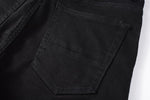 Load image into Gallery viewer, Todroki Raven Fold – black denim fabric and back pocket