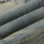 Load image into Gallery viewer, Todroki Crimson Vein – denim fabric