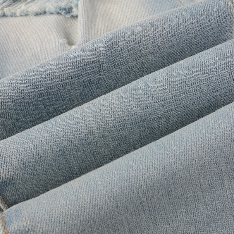 Todroki Coral Drift – denim close-up