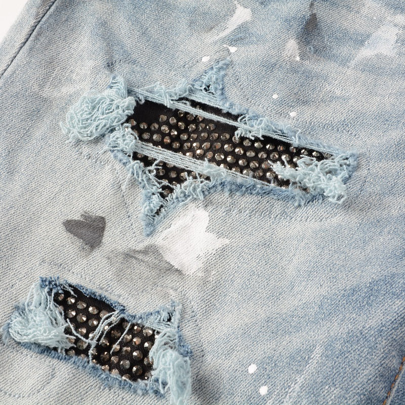 Todroki Onyx Rivet – studded underlay patch detail