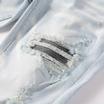 Load image into Gallery viewer, Todroki Polar Crush – knee blowout with black striped inset