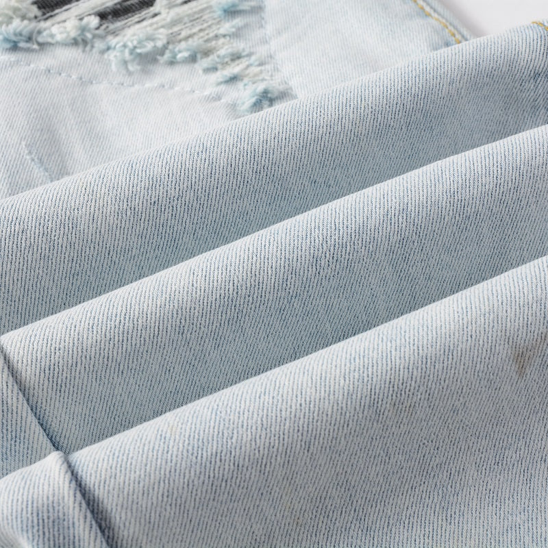 Todroki Polar Crush – denim fabric close-up