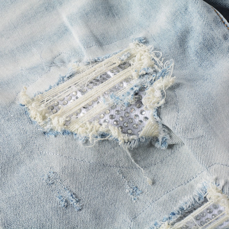 Todroki Lumen Scatter – rhinestone panel under shredded repair