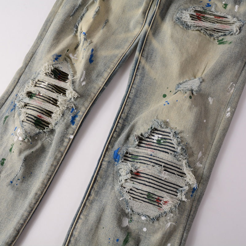 Todroki Marble Riot – knee patch repair and paint detail