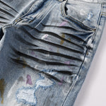 Load image into Gallery viewer, Todroki Ripple Quarry – pleated knee panel detail