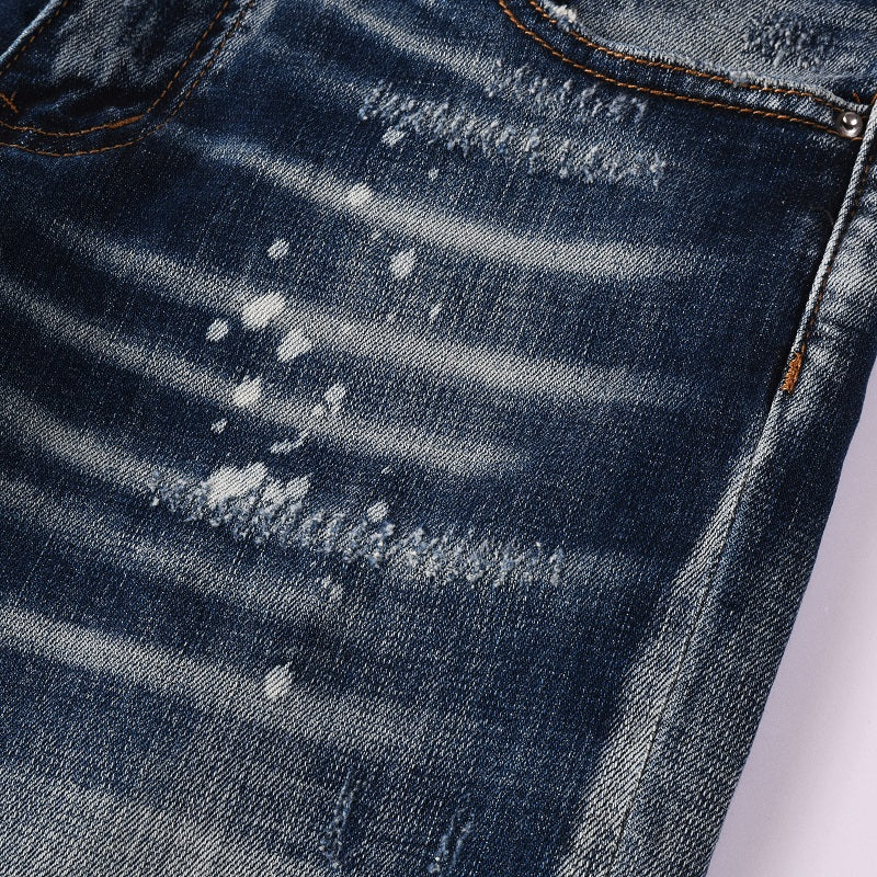 Todroki Snow Fracture – bleach and paint speckle detail
