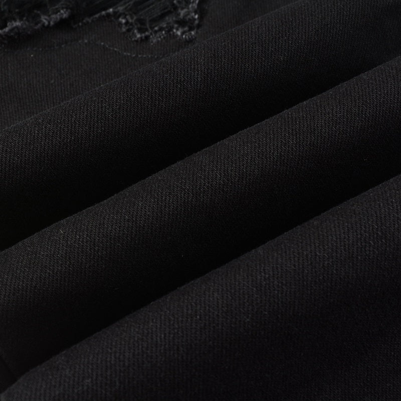 Todroki Basalt Grit – denim fabric close-up