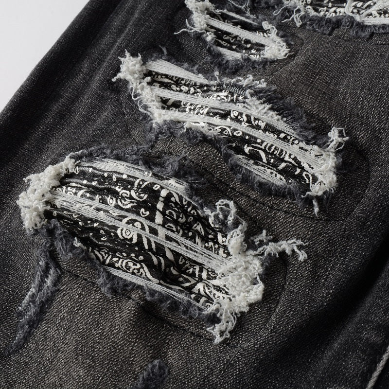 Todroki Onyx Quarry – thigh destroy with paisley patch