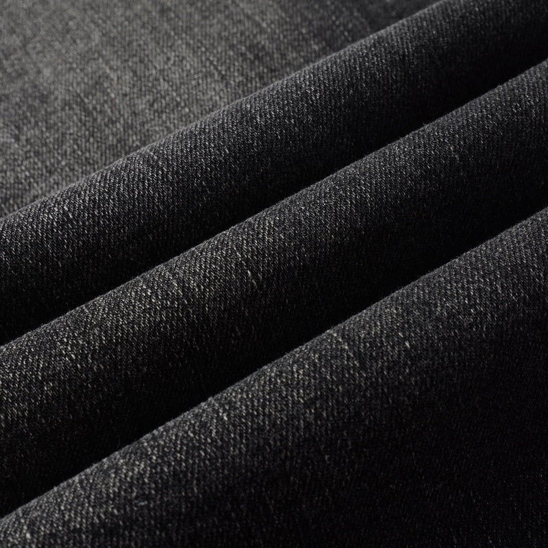 Todroki Onyx Quarry – black denim close-up