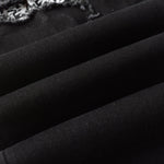 Load image into Gallery viewer, Todroki Nocturne Mosaic – denim fabric close-up