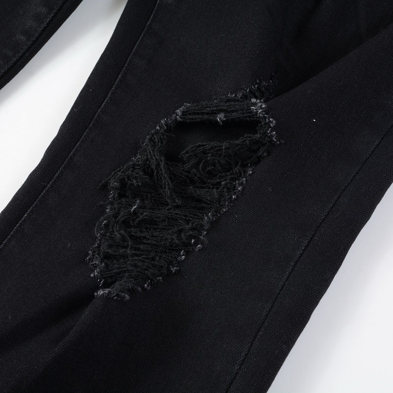 Todroki Char Hollow – knee rip detail