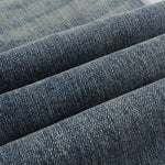 Load image into Gallery viewer, Todroki Vellum Scar – denim fabric close-up