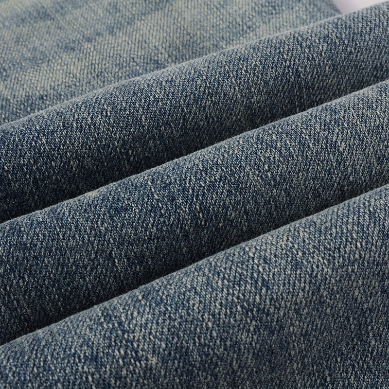 Todroki Vellum Scar – denim fabric close-up