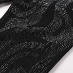 Load image into Gallery viewer, Todroki Mercury Vine – rhinestone paisley pattern detail