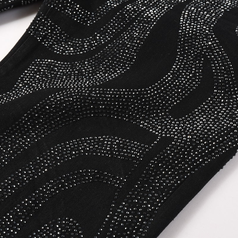 Todroki Mercury Vine – rhinestone paisley pattern detail