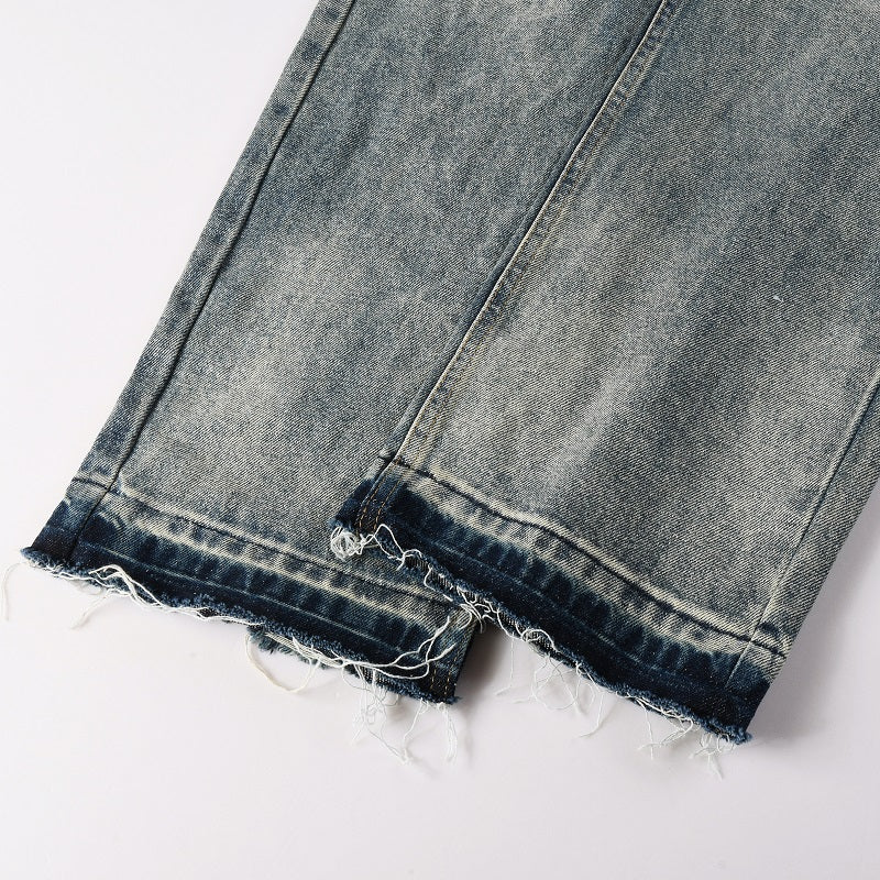 Todroki Anchor Gale – raw frayed hem detail