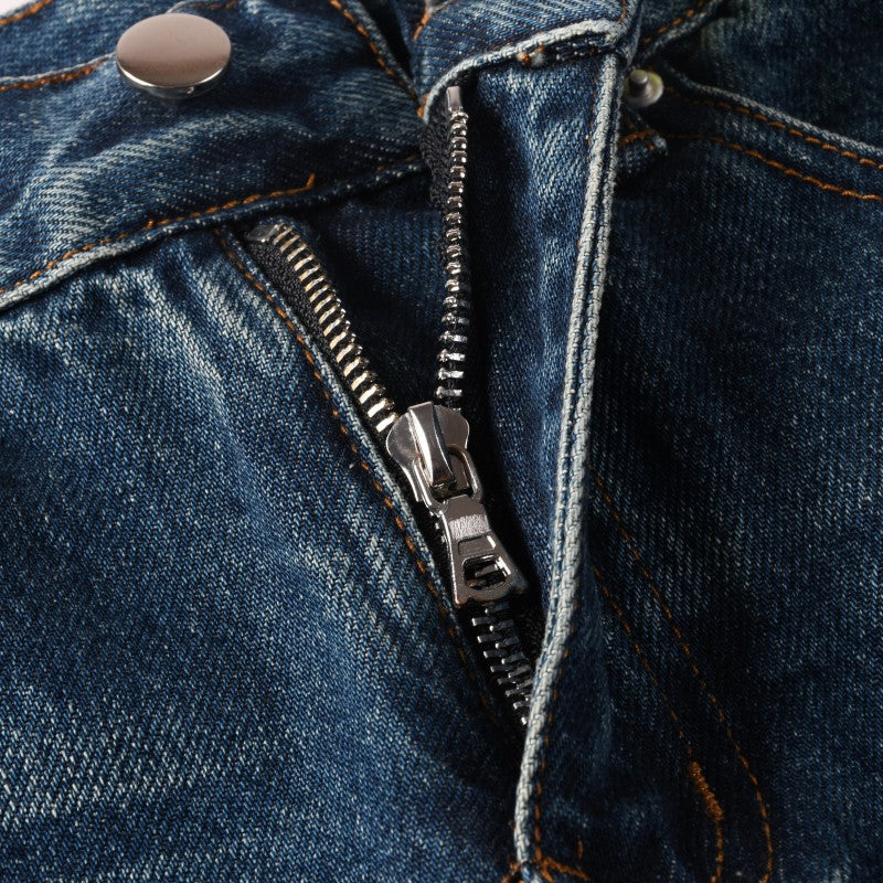 Todroki Indigo Breach – zip and fly detail