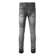 Todroki Ash Void grey slim denim – back